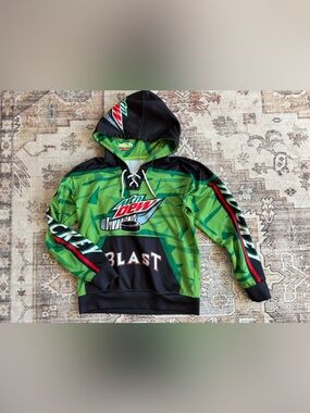 Kids Mtn Dew Green Hooded sweatshirt